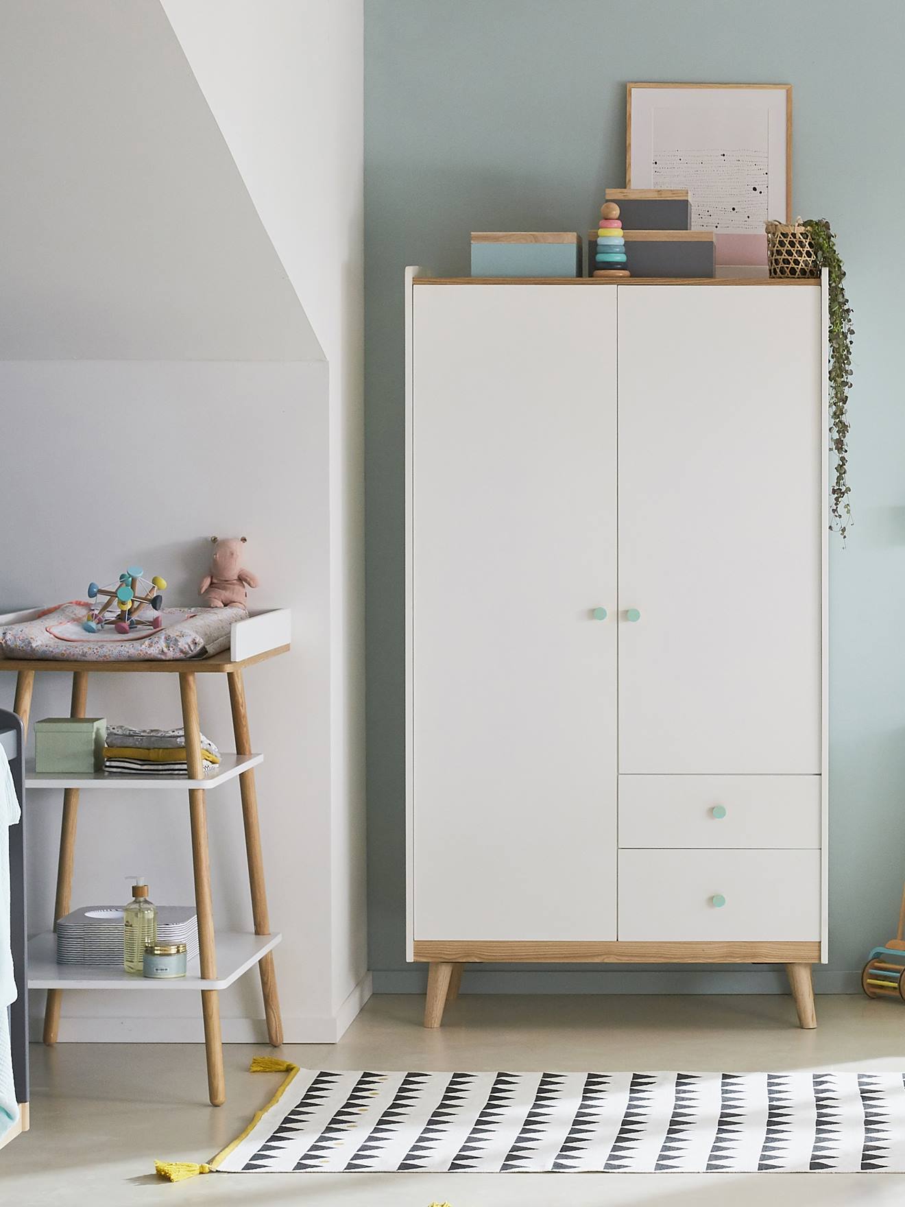 Kast met 2 deuren SERIE CONFETTI wit