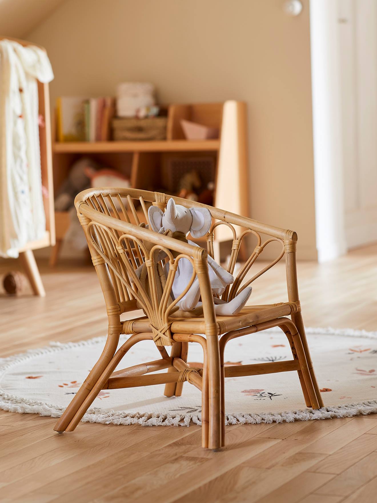 Kleine rotan fauteuil rotan