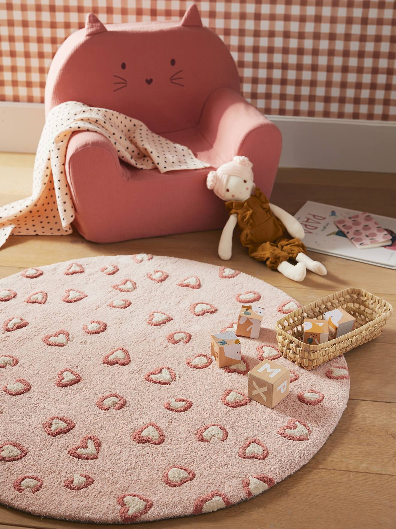Vloerkleed met luipaardprint LOVELY LΓO rozen