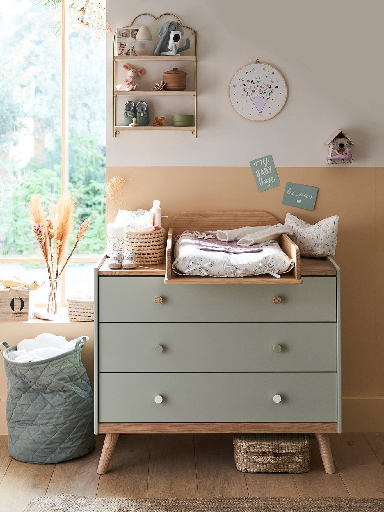 Commode handgrepen CONFETTI groen afbeelding