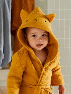 Baby-Badcape, badjas-Biologisch katoenen gaas* baby badjas, aanpasbaar