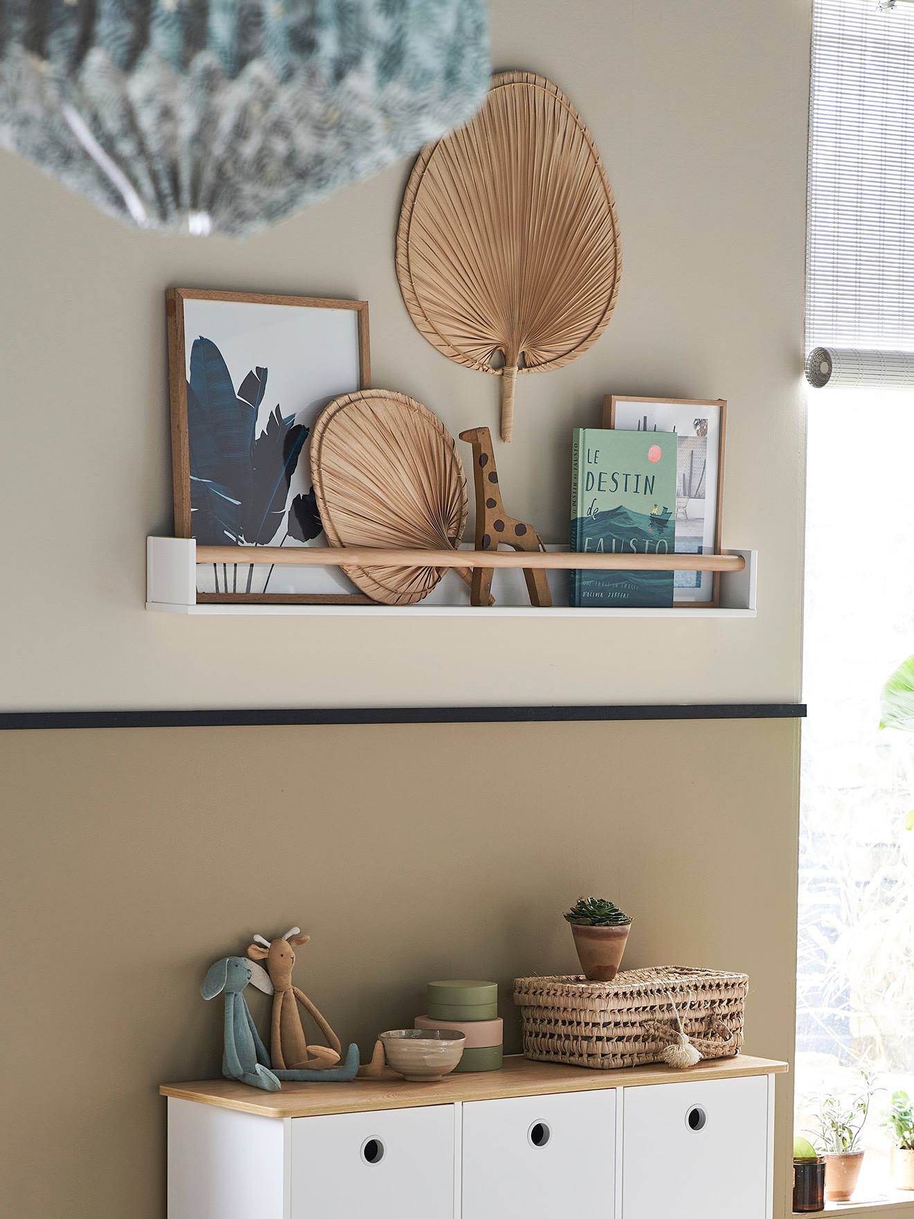 Brede plank LIGNE CONFETTI wit