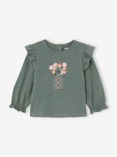 -T-shirt met ruches voor baby's