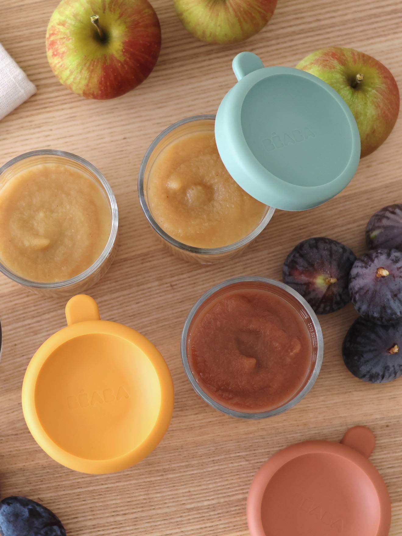 Doos met 6 inmaakpotten 250 ml BEABA meerkleurig
