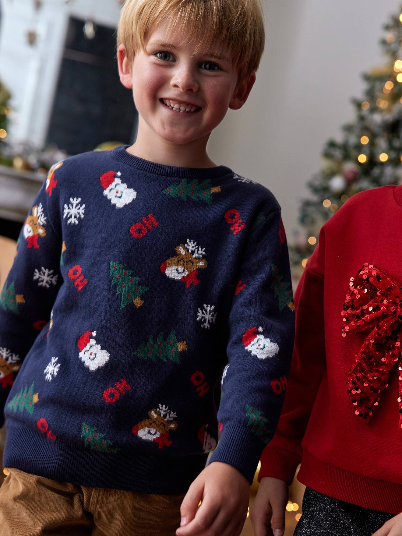 Goodstoworld Kersttrui voor kinderen jongens meisjes kersttrui gebreide