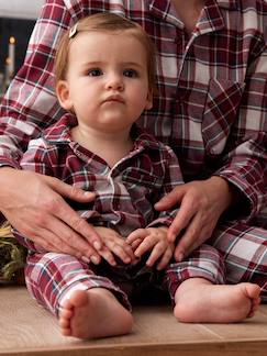 -Geruite kerstpyjama voor baby's familie-capsulecollectie