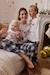 2-delige kerstpyjama voor baby's 'Santy Club' familie-capsulecollectie ecru - vertbaudet enfant 