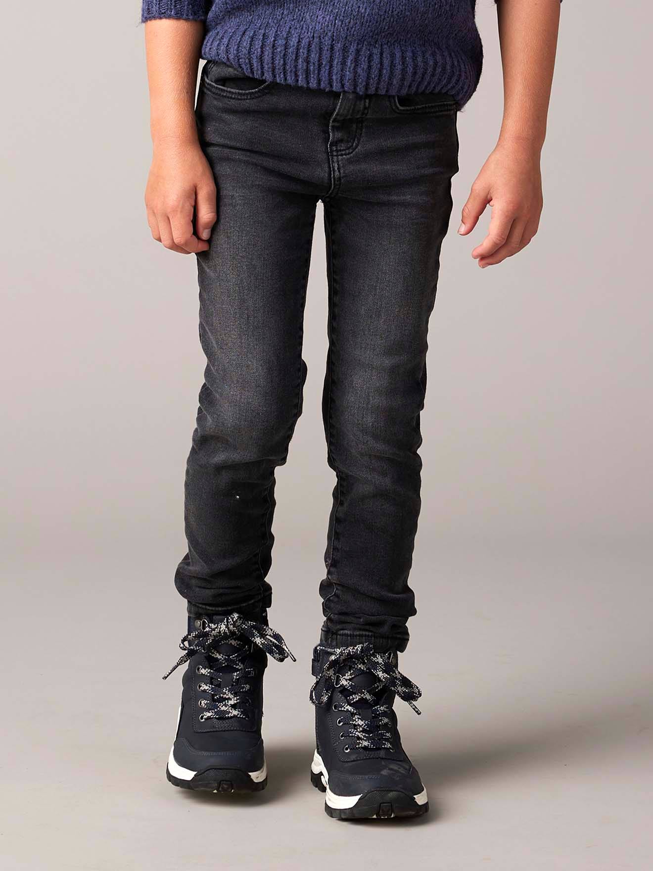 Slim fit jongensjeans Morphologik "waterless" heupomtrek SMALL denim donkergrijs afbeelding 1