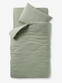 Linnengoed en decoratie-Baby beddengoed-Dekbedovertrek-Babyset dekbedovertrek + kussensloop effen in biologisch katoenen gaas*