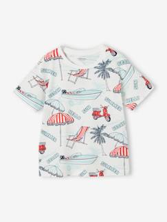 Jongens-Jongensshirt met print van gerecycled katoen