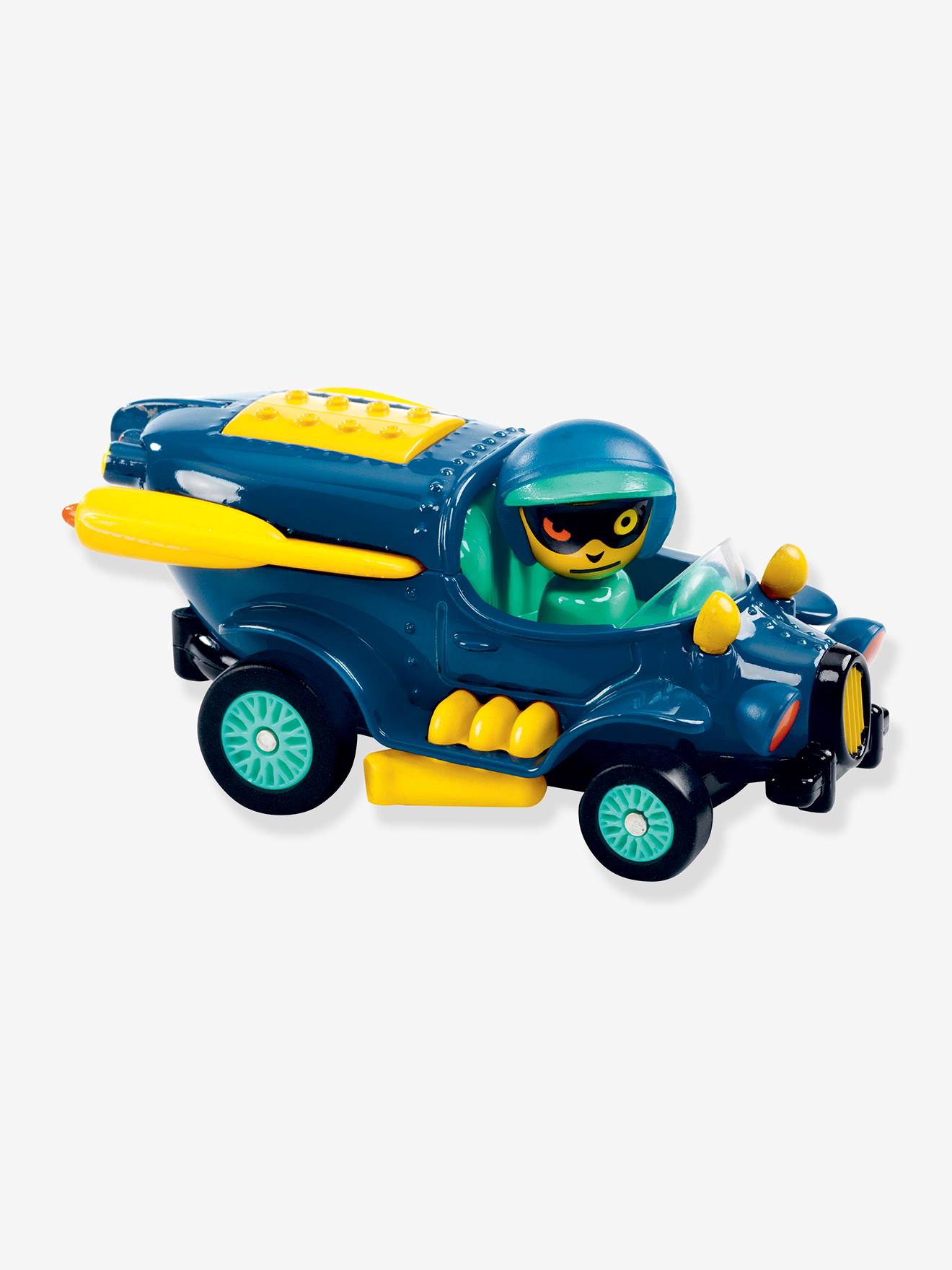 Auto crazy motors DJECO donkerblauw