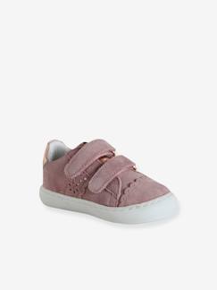 Schoenen-Baby schoenen 17-26-Leren babysneakers met klittenband