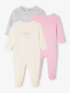 Baby-Pyjama, surpyjama-Set van 3 slaappakjes Basics