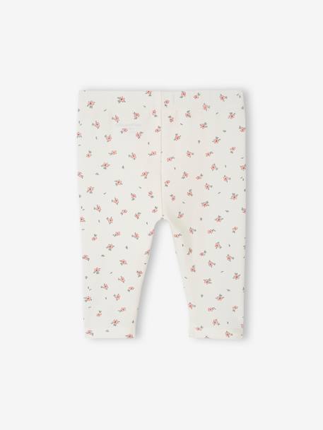 Set van 2 basic babyleggings marineblauw+saliegroen - vertbaudet enfant 