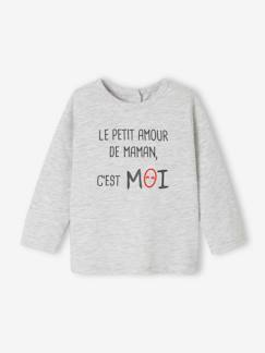 Baby-T-shirt, souspull-T-shirt met lange mouwen en tekst voor baby's