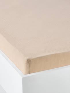 Linnengoed en decoratie-Baby beddengoed-Hoeslakens-Baby dekbedovertrek effen in biologisch katoenen gaas*