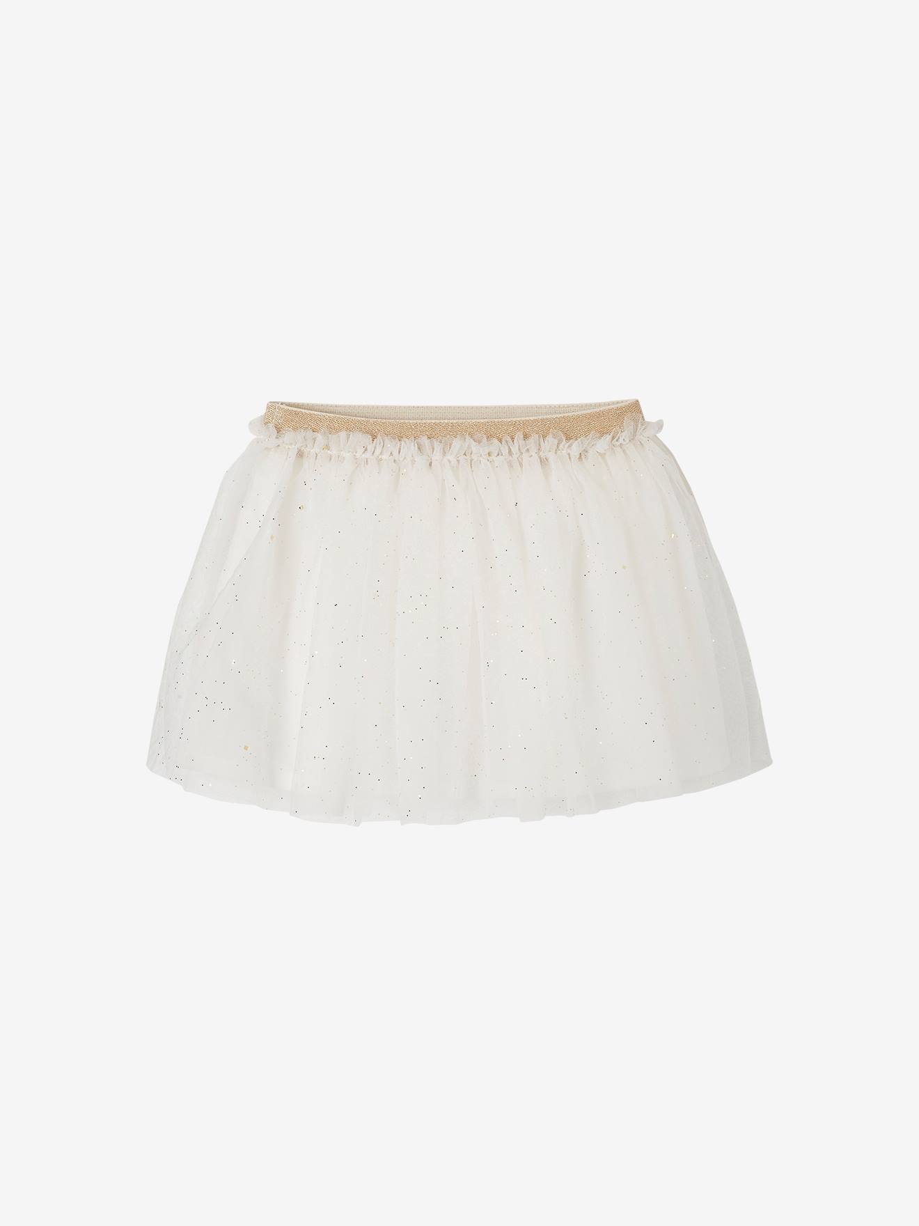 Tulle-jurk voor een speciale gelegenheid voor baby's wit