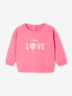 Baby-Trui, vest, sweater-Basics babysweatshirt met drukknopen op de rug
