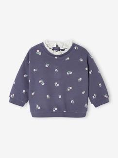Baby-Babysweater met kraag van Engels borduurwerk