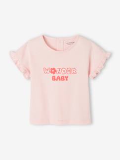 Baby-T-shirt, souspull-T-shirt voor baby's met boodschap in biologisch katoen