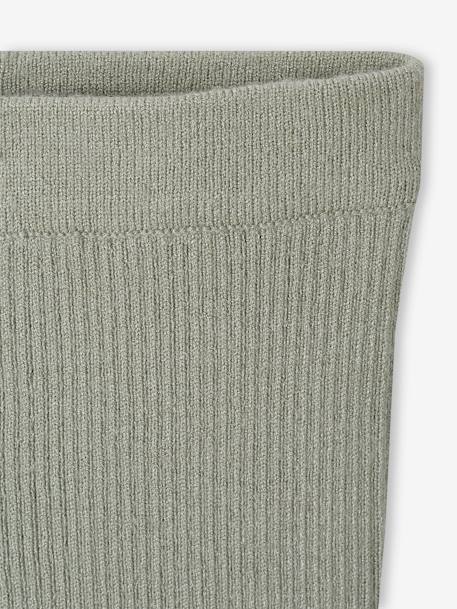 Set met shirt en broek voor baby's van tricot gechineerd lichtgrijs+leigrijs+saliegroen+wit - vertbaudet enfant 