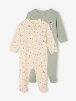 Baby-Pyjama, surpyjama-Set van 2 'boerderij' slaappakjes voor baby