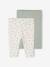 Set van 2 basic babyleggings marineblauw+saliegroen - vertbaudet enfant 