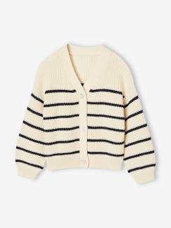 -Meisjesvestje van kabeltricot