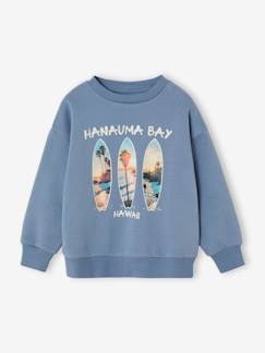 Jongens-Trui, vest, sweater-Sweater-Jongenssweater met fotoprint