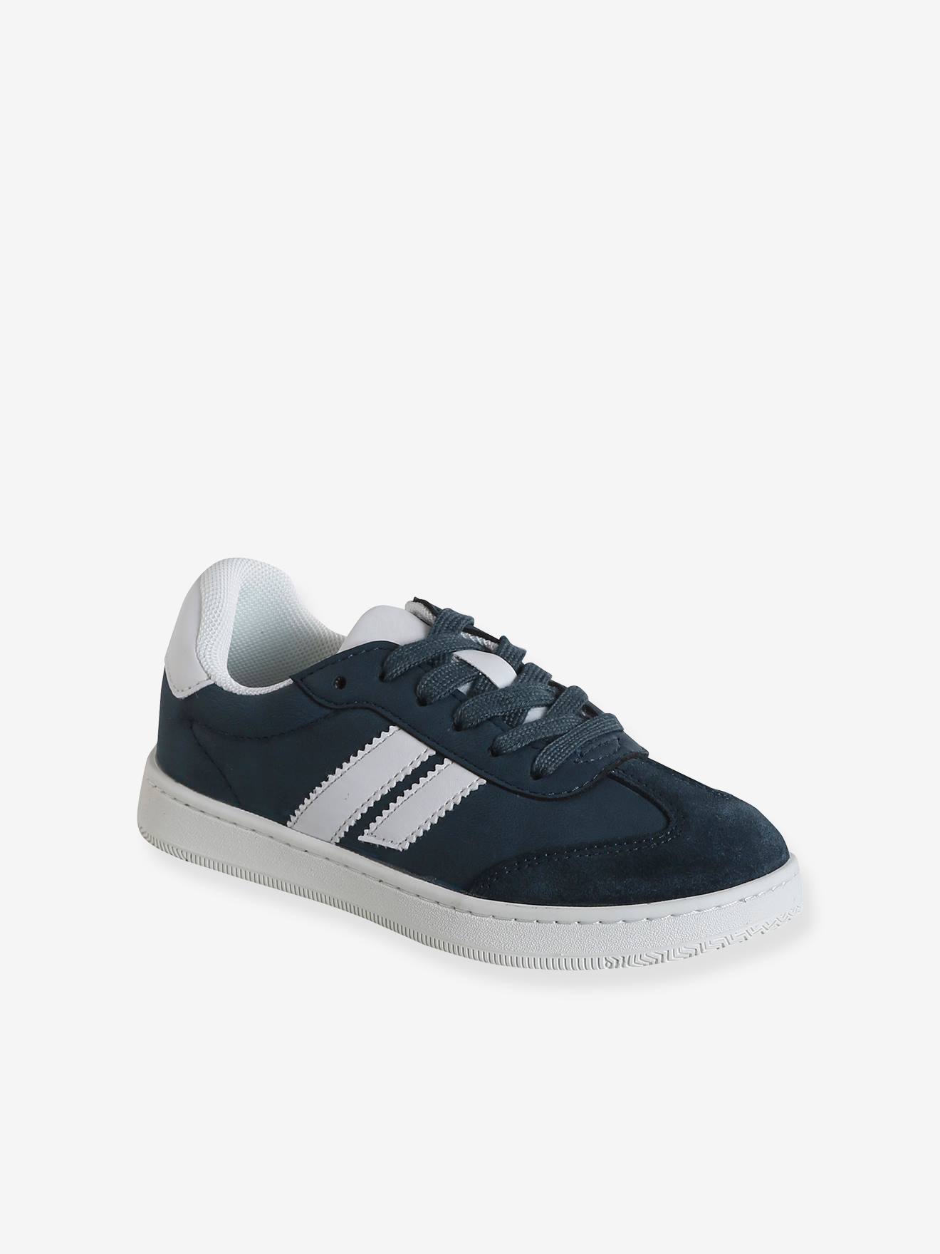 Gestoffeerde en geritste kindertassen marineblauw
