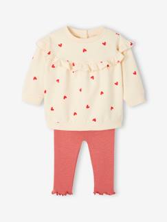 Baby-Babyset-Set sweater met ruche + legging baby