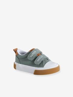 Schoenen-Baby schoenen 17-26-Loopt jongen 19-26-Canvast babysneakers met klittenband