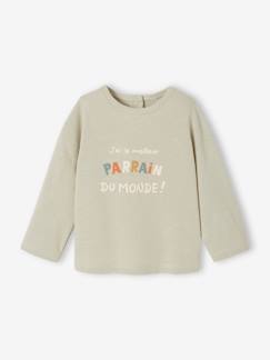 Baby-T-shirt, souspull-T-shirt baby peetvader / peetmoeder met drukknoopjes op de rug