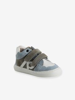 Schoenen-Baby schoenen 17-26-Loopt jongen 19-26-Leren sneakers met klittenband