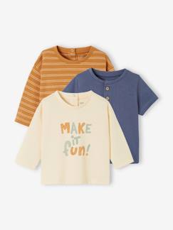 Baby-T-shirt, souspull-Lot 3 T-shirts Basics baby