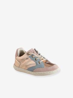 Schoenen-Baby schoenen 17-26-Gebreide en geritst leren baby-schoentjes voor de eerste stapjes 