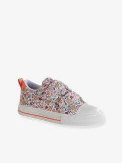 Schoenen-Meisje shoenen 23-38-Sneakers, gympen-Gekrabbelde bloemenmanden voor kinderen, kleutercollectie