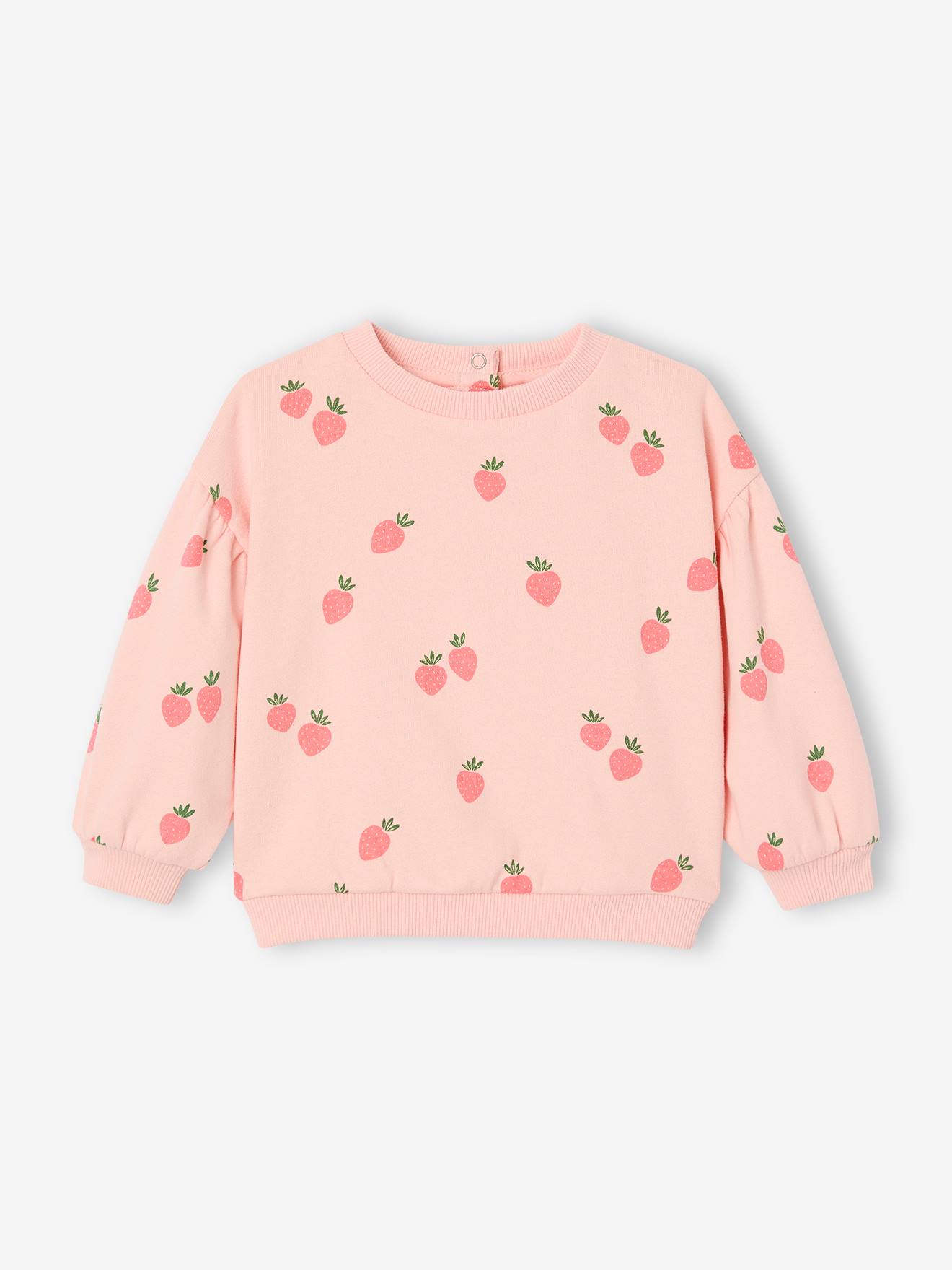 Babysweater met print rozen