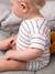 Geboorteset honingraatmotief T-shirt en short ecru - vertbaudet enfant 