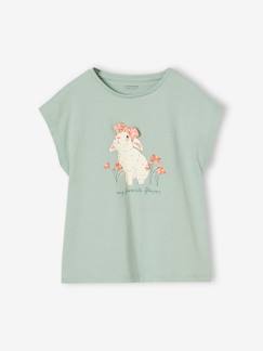 Meisje-Meisjesshirt met dierenmotief