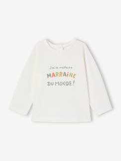 Baby-T-shirt, souspull-T-shirt baby peetvader / peetmoeder met drukknoopjes op de rug