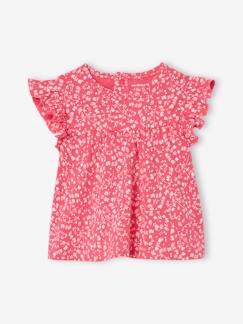 Baby-T-shirt, souspull-Babyshirt met ruches aan de mouwen