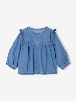 Baby-Overhemd, blouse-Denim babyblouse