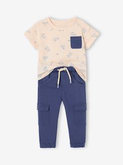 Baby-Babyset-T-shirt en broek set van fleece voor baby