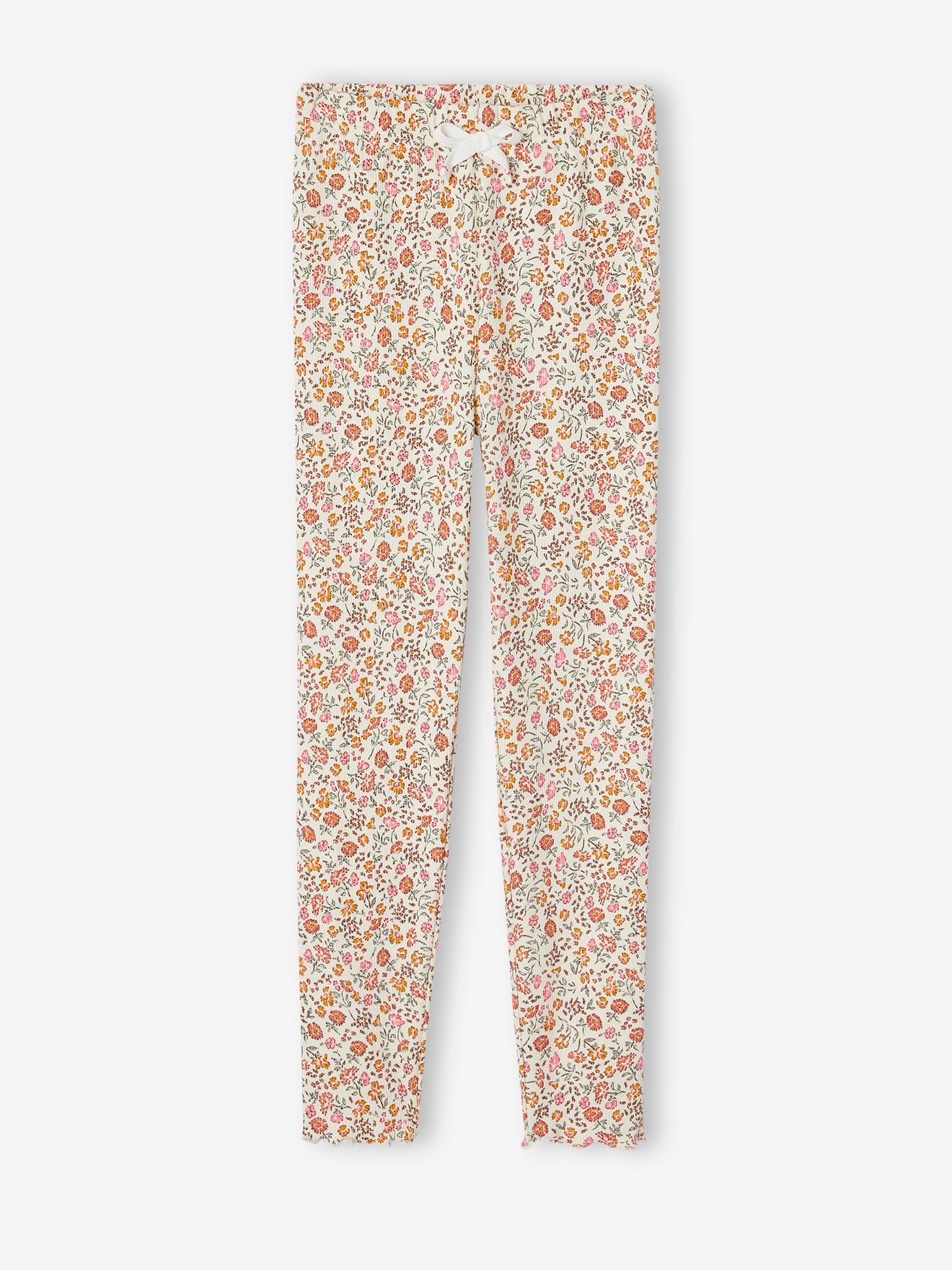 Meisjeslegging van ribtricot roze (poederkleur)