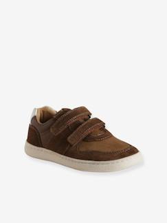 Schoenen-Jongen schoenen 23-38-Sneakers, gympen-Leren kindersneakers met klittenband