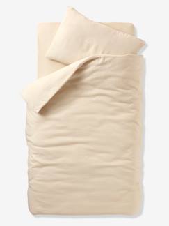 Linnengoed en decoratie-Baby beddengoed-Dekbedovertrek-Babyset dekbedovertrek + kussensloop effen in biologisch katoenen gaas*