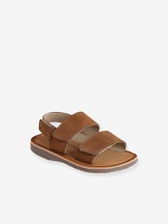 Schoenen-Baby schoenen 17-26-Loopt jongen 19-26-Leren babysandalen met klittenband