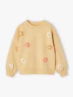 Meisjessweater met 3D bloemen  - vertbaudet enfant