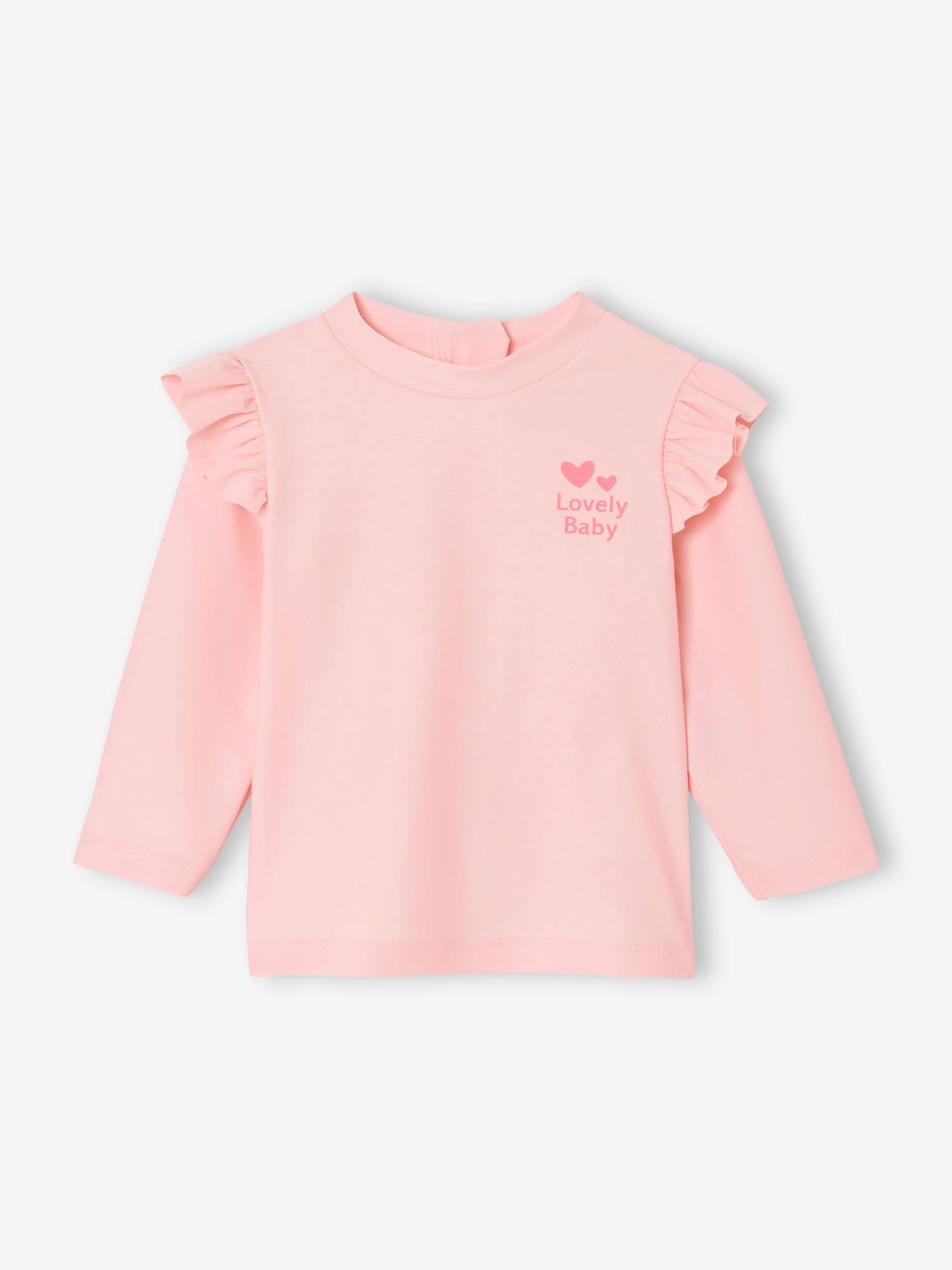 T-Shirt voor Babymeisjes Zwemmen Anti UV rozen